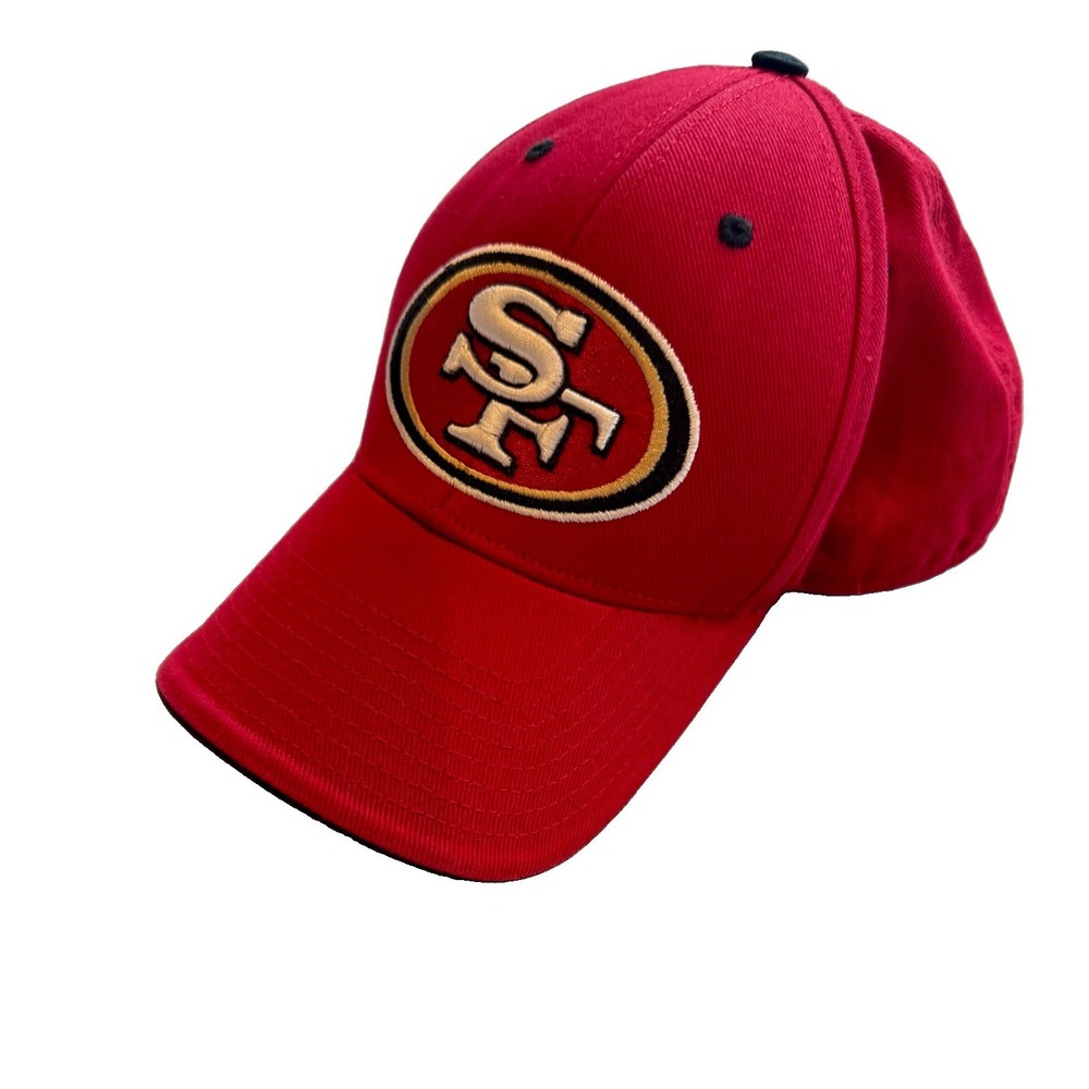 San Francisco 49ers NFL Team Apparel Adjustable Strapback Hat Red Cap OSFA